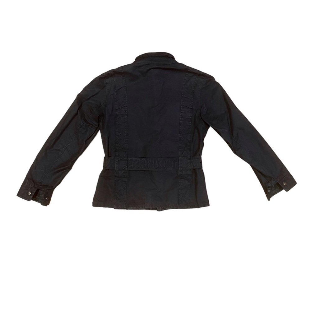 Outback Survival Gear | Oilskin Jacket Belted Black Brass, Women’s Size XS - Picture 4 of 6